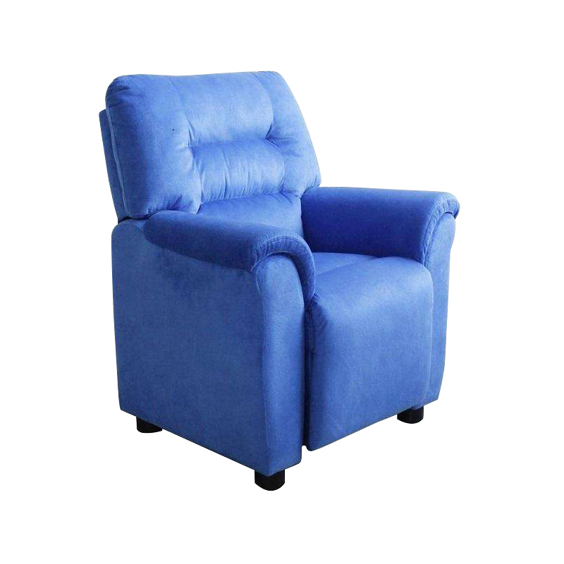 Kids Cartoon Recliner Chair PU/Fabric Material Manual Massage Manual Recliner Chair with Cup Holder and Headrest