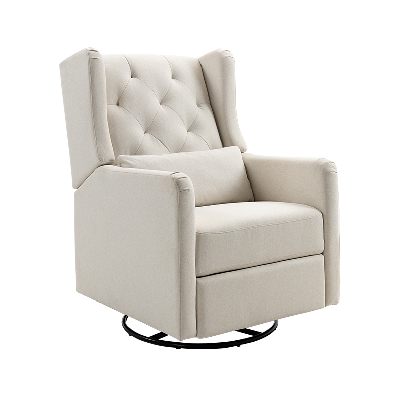 Upholstered Plush Seating Glider Swivel, Rocker, Power Recliner For Mother Nursing