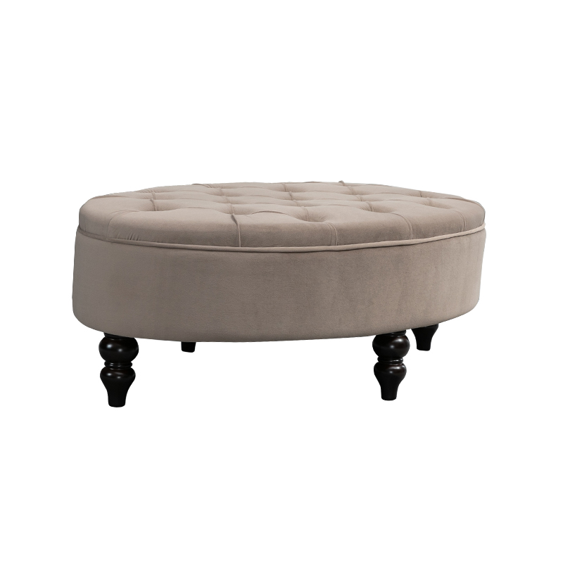 Modern large oval shaped minimalist and elegant stool Ottoman