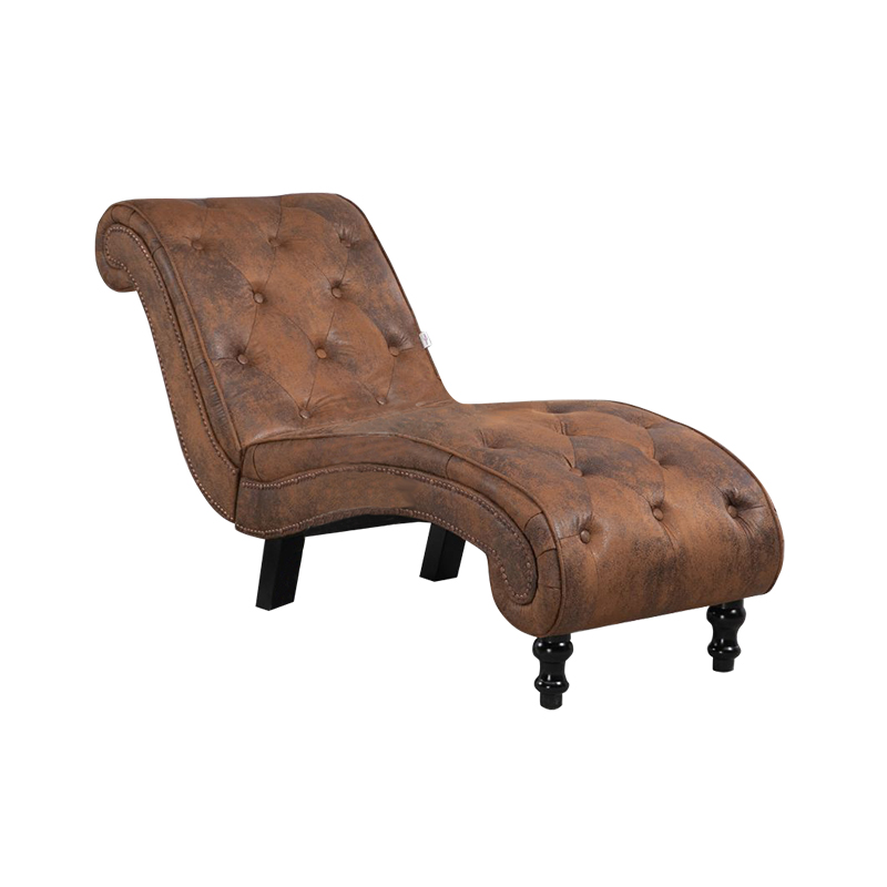 Chaise Lounge Indoor,Velvet Upholstered Lounge Chair Button