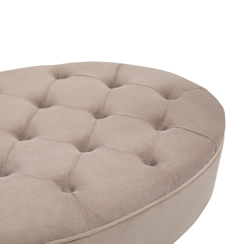 Modern large oval shaped minimalist and elegant stool Ottoman