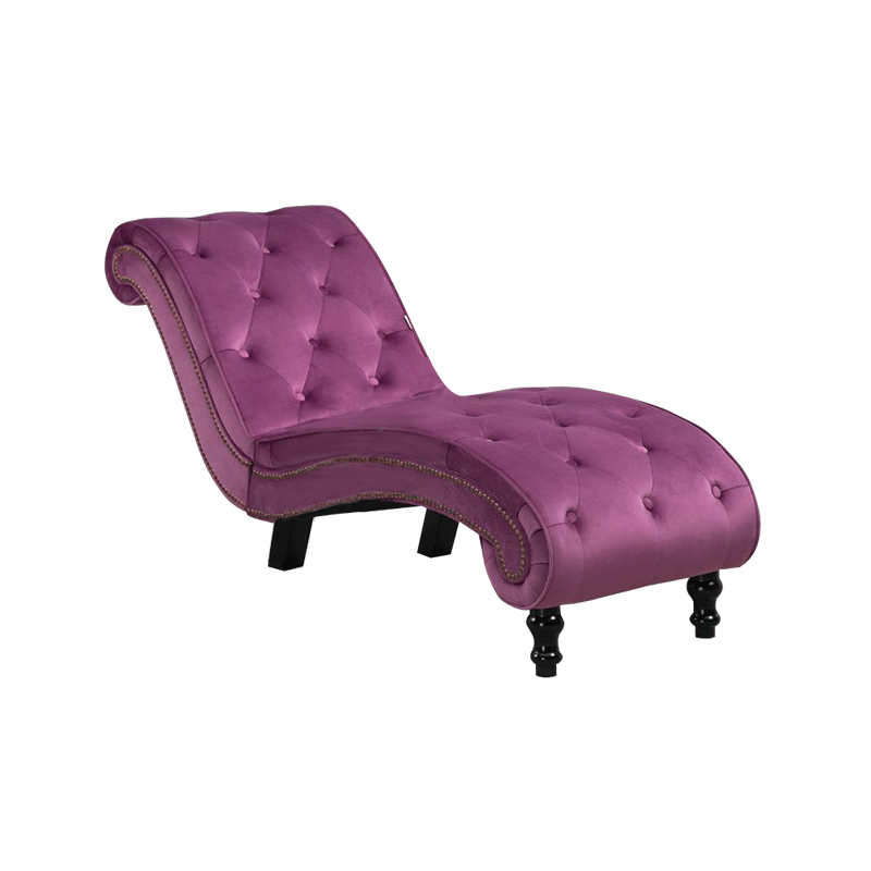 Chaise Lounge Indoor,Velvet Upholstered Lounge Chair Button