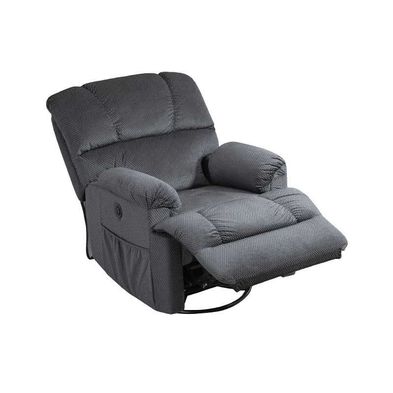 Large Manual Recliner Chair, Soft Fabric Overstuffed Recliner Chairs, Recliner Single Sofa Chair for Living Room, Single Recliner Chairs Heavy Duty and Safety Reclining Mechanism