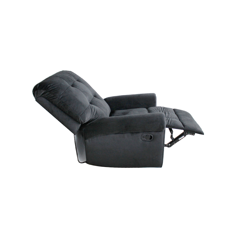 Modern Living Room High Quality Microfiber Fabric Button Tufted Velvet Manual Recliner Chair