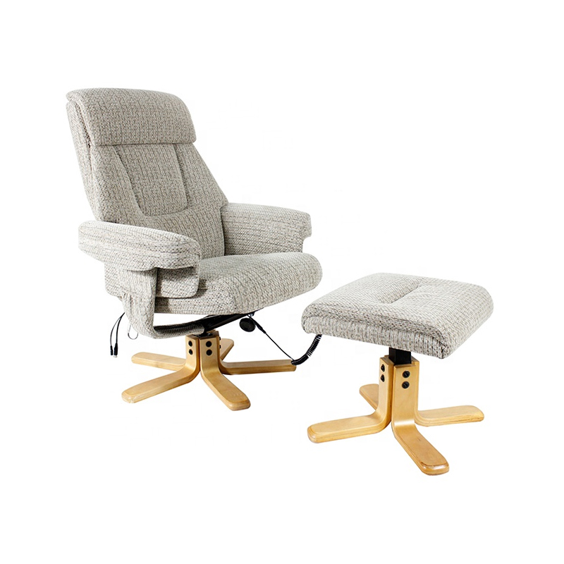 Wholesale Custom Microfiber Fabric Massage Manual Swivel Recliner Chair With Footstool