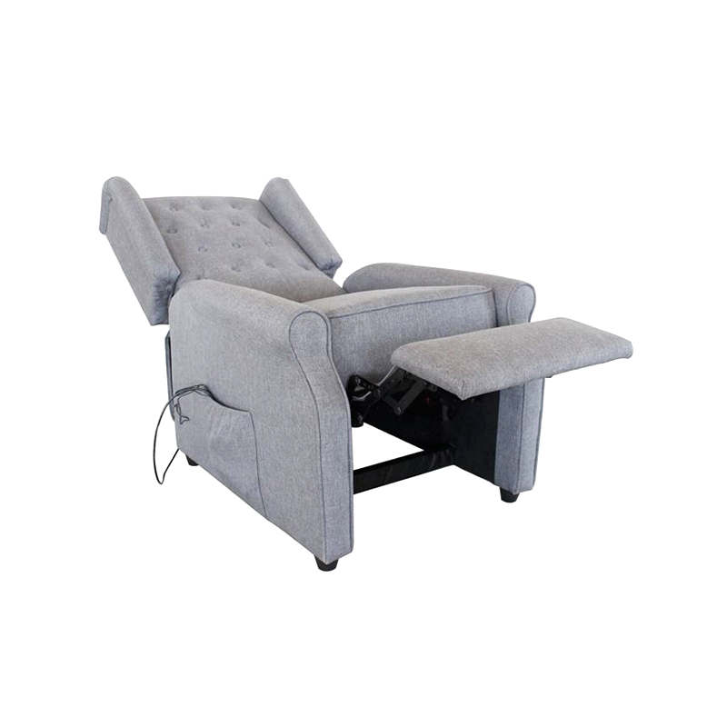 Wholesale Custom Living Room Chair Wingback Button Microfiber Fabric Easy Push Back Recliner Chair