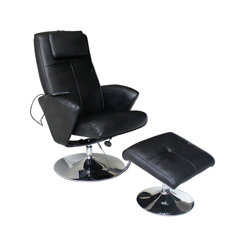 Easy Installing Comfort Leather Manual Swivel Massage Recliner Chair With Ottoman