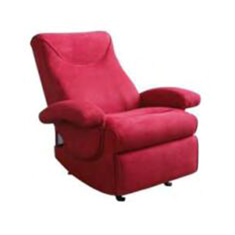 Red Living Room Chairs Leisure Recliner Chair with Retractable Footrest