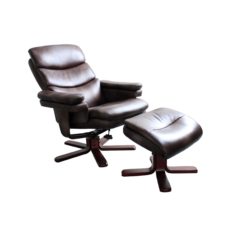 Modern Manual Swivel RV Massage Recliner TV Living Room Chair with Ottoman