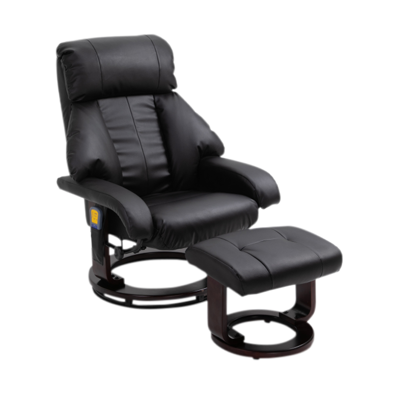 Reclining Chairs Euro RV Style Massage Swivel Recliner Chair With Ottoman