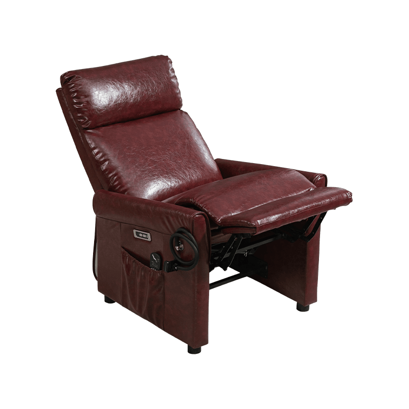 Hot Sale Luxury Massage Maroon Leather Electric Zero Gravity Massage Chair Power Recliner Chair